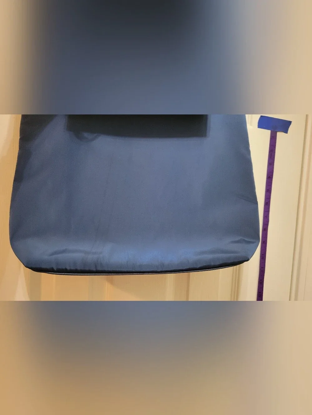 London Fog Navy Tote Bag with Front Zip Pocket